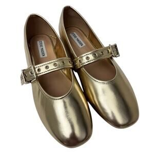 Steve Madden Gold Flats